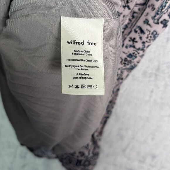 Wilfred Free Gray Green Tribal Lightweight Line Spaghetti Strap Dress Size Small - Picture 8 of 11